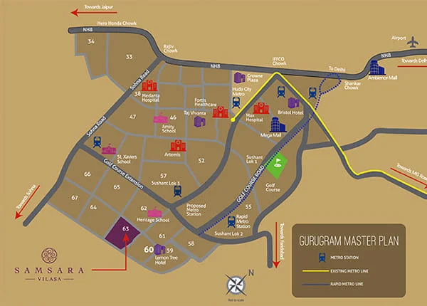 Adani Samsara Vilasa location map