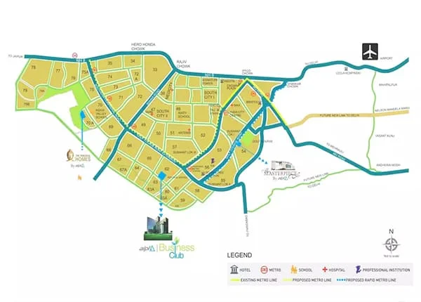 Aipl Business Club location map
