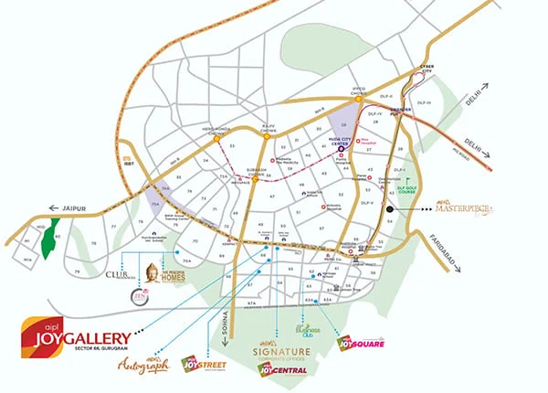 Aipl Joy Gallery location map