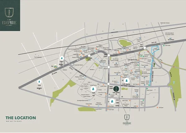 Elan Empire location map