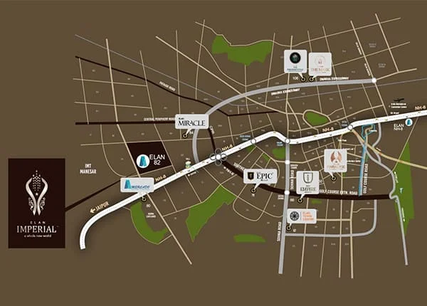 Elan Imperial location map