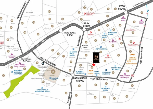 Elan Paradise location map