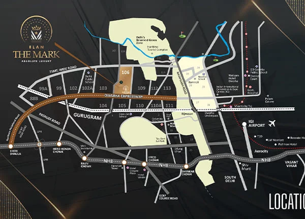 Elan The Mark location map