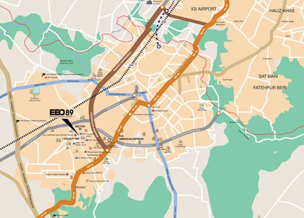 Emaar Business District EDD 89 location map