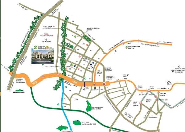 Signature Global City 81 location map